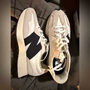 New Balance White and Black Athletic Shoes
